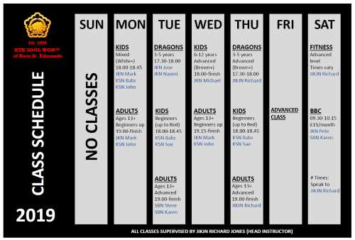 KSW Bury St Edmunds Timetable 2019
