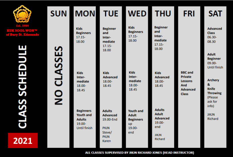 KSW Bury St Edmunds Timetable 2021